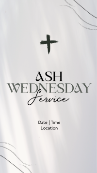 Minimalist Ash Wednesday Video Image Preview