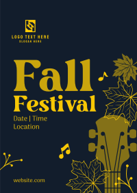 Fall Festival Celebration Poster Design