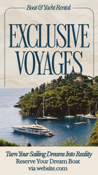 Elegant Minimalist Yacht Rental Instagram Story Preview