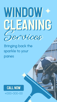 Sparkling Window Cleaning Facebook Story Design
