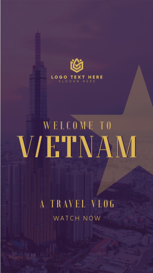 Vietnam Cityscape Travel Vlog Facebook story Image Preview