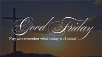 Good Friday Crucifix Greeting Facebook Event Cover Design