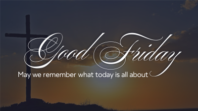 Good Friday Crucifix Greeting Facebook event cover Image Preview