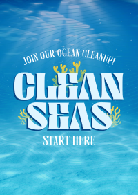 Clean Seas For Tomorrow Flyer Image Preview