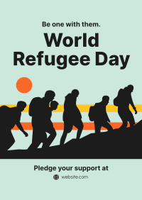 Refugee March Poster Design