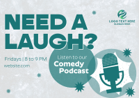 Podcast for Laughs Postcard Image Preview