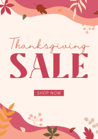 Thanksgiving Falling Leaves Poster Image Preview