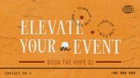 Book The Hype DJ Facebook Event Cover Design