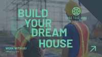 Dream House Construction Facebook Event Cover Design