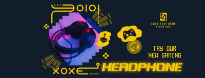 Gaming Headphone Accessory Facebook cover Image Preview