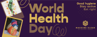 Retro World Health Day Facebook cover Image Preview