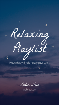 Playlist for Stress Facebook story Image Preview
