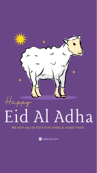 Eid Al Adha Lamb Facebook Story Design