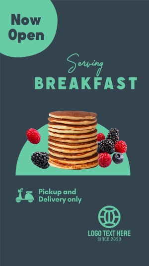 New Breakfast Restaurant Instagram story