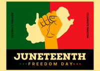 Juneteenth Freedom Celebration Postcard Preview