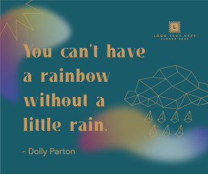 Little Rain Quote Facebook post Image Preview