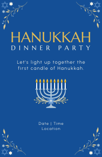 Happy Hanukkah Invitation Design