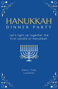 Happy Hanukkah Invitation Image Preview