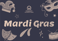 Mardi Gras Postcard Design