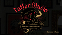 Skull Snake Tattoo Facebook Event Cover Image Preview