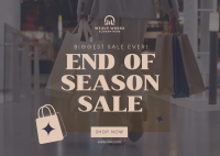 End of Season Shopping Postcard Image Preview