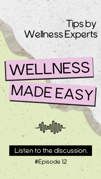 Easy Wellness Podcast Facebook Story Design