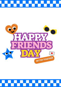 Quirky Friendship Day Poster Image Preview