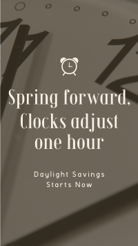 Calm Daylight Savings Reminder Video Preview