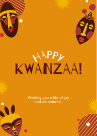 Kwanzaa Mask Flyer Image Preview