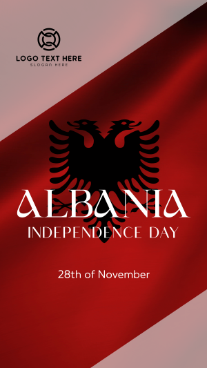 Albanian Independence Instagram story Image Preview