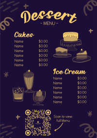 Discounted Desserts Menu Preview