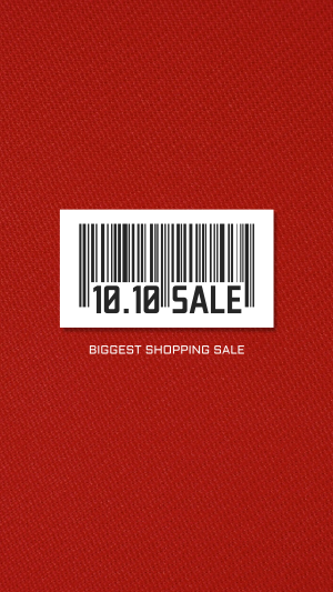 10.10 Sale Barcode Instagram story