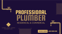 Professional Plumber Facebook Event Cover Image Preview