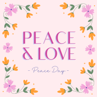 Floral Peace Day Instagram post Image Preview