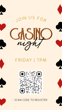 Casino Night Elegant YouTube Short Design