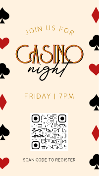 Casino Night Elegant YouTube short Image Preview