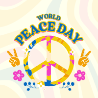 Hippie Peace Instagram post | BrandCrowd Instagram post Maker