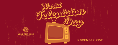 Retro TV Day Facebook cover Image Preview