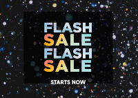 Flash Sale Confetti Postcard Design