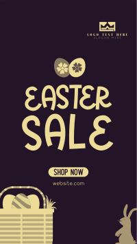 Easter Basket Sale Facebook Story Design