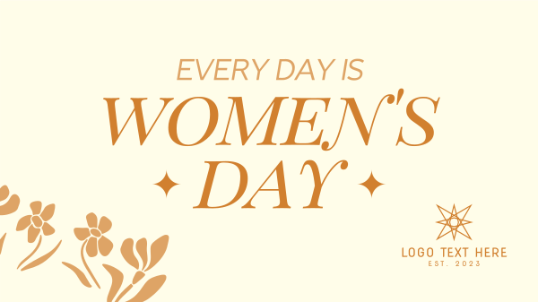 Women's Day Everyday Facebook Event Cover Design