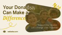 Fundraising Donation Drive Animation Preview