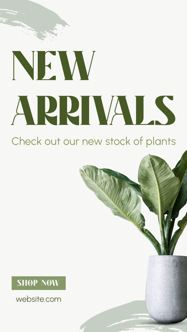 Minimalist Plant Alert Instagram Story Design Image Preview