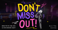 Karaoke Party Doodles Facebook Ad Design