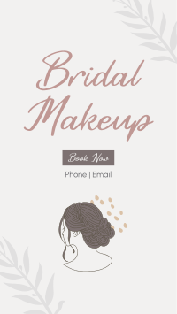 Bridal Makeup Facebook Story Design