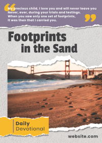 Footprints in the Sand Poster Image Preview