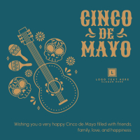 Bright and Colorful Cinco De Mayo Instagram post Image Preview