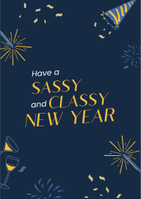 Sassy New Year Spirit Flyer Image Preview