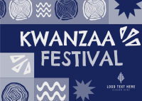 Tribal Kwanzaa Festival Postcard Design