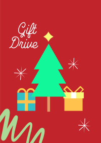 Christmas Gift Drive Poster Design